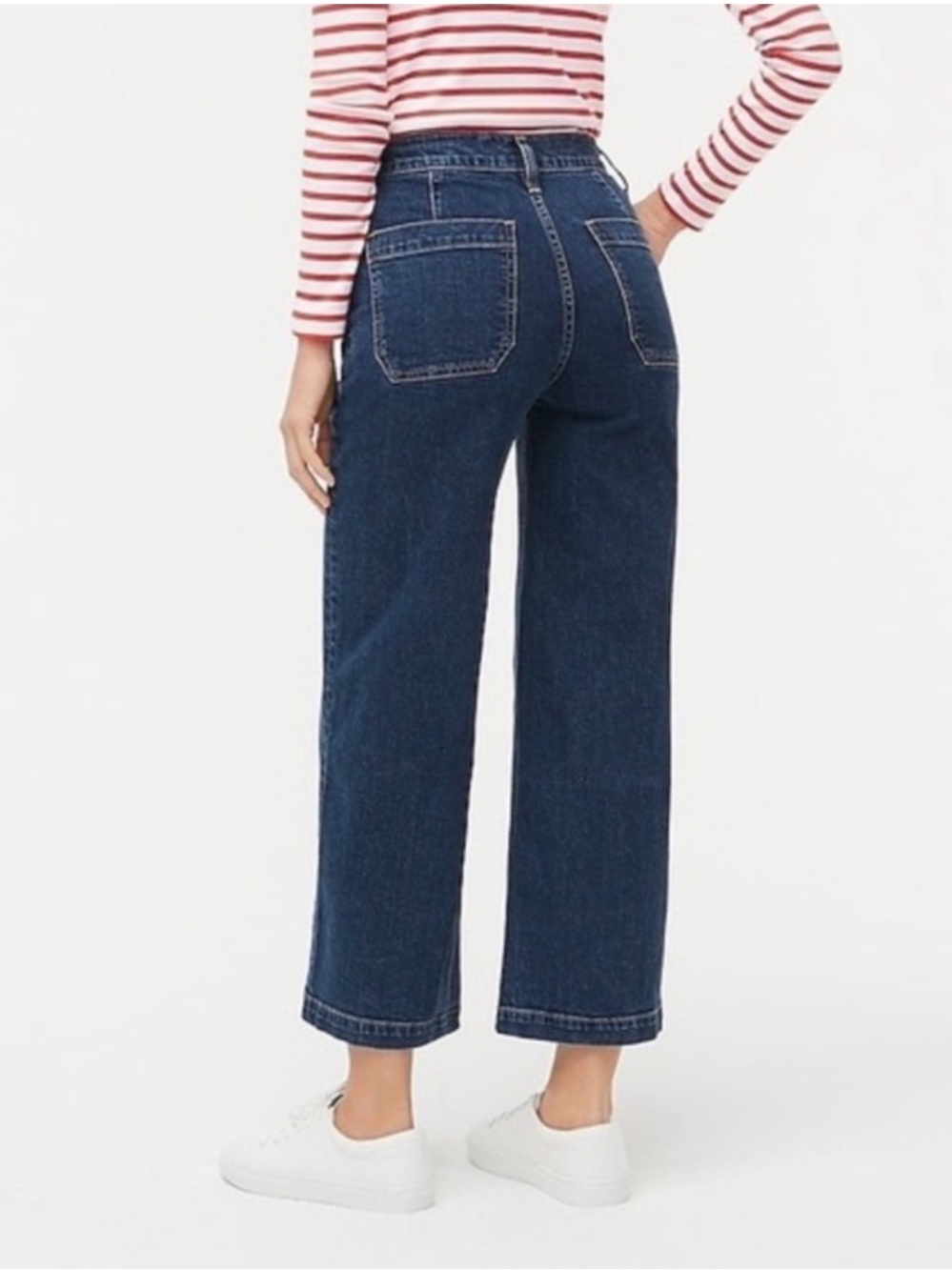 J.Crew Wide Leg Crop Jeans - Picture 2 of 8